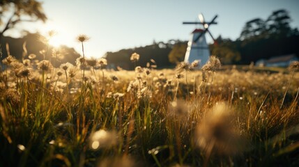 windmill in the field