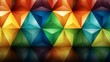 Geometric Spectrum: A Dazzling Array of Triangular Shapes in a Multicolored Mosaic Pattern