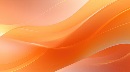 Wall Mural - Abstract background of orange and yellow waves.