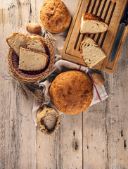 Wall Mural - Concept of traditional sourdough bread