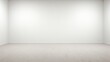 © AlfredoGiordano - horizontal view of an empty white wall AI generated