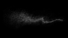 Distressed White Grainy Texture. Abstract Dust Overlay. Grain Noise. White Explosion On Black Background. Splash Realistic Effect. Vector Illustration.	
