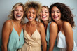 © Michael - Cheerful girls best friends laughing