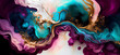 Alcohol ink abstract painting. Style incorporates the swirls of marble or the ripples of agate. Used as a trendy background for wallpapers, posters, cards, invitations, websites.