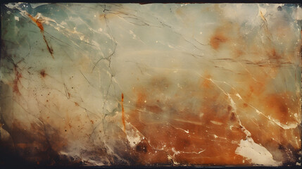 Wall Mural - Vintage distressed old photo light leaks, streaks, aberrations, dust and scratches transparent texture marble texture. generative AI.