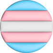 3d illustration Transgender flag on avatar circle