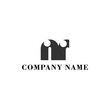NR Initial logo elegant logotype corporate font idea unity