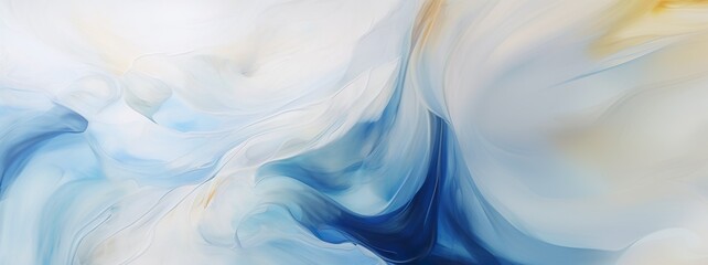Wall Mural - Blue beige color acrylic abstraction. Expressive aesthetics. Beautiful pastel colors background. Modern Art.