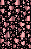 Fototapeta  - abstract vector background with hearts