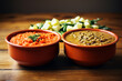A split-frame image featuring a bowl of homemade vegetable and lentil soup versus a can of sodium-heavy, processed soup,