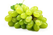 Vibrant Green Grapes Highlighted On A Clean, White Background
