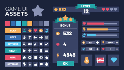 2D Game GUI Assets