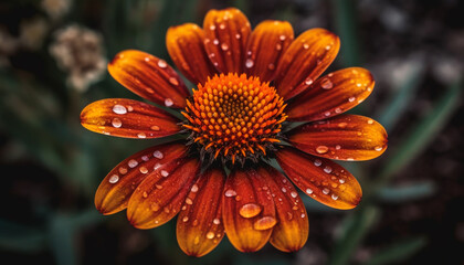 Canvas Print - Vibrant chamomile blossom reflects fragility of nature in close up generated by AI