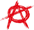 Anarchy sign on a transparent background