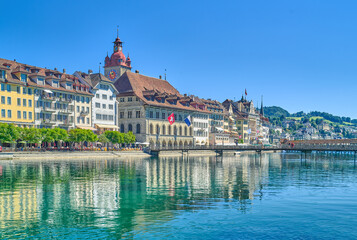 Wall Mural - Lucerne, a medieval city on the lake