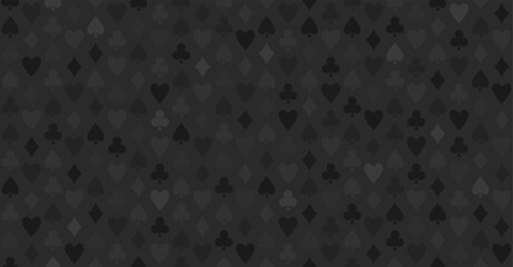 Canvas Print - Playing card seamless pattern