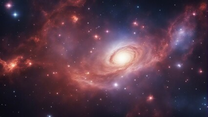Wall Mural - nebula and galaxies in space. abstract cosmos background