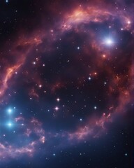Wall Mural - nebula and galaxies in space. abstract cosmos background