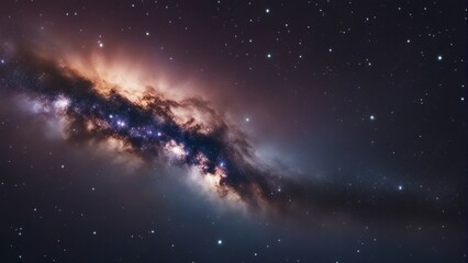 Wall Mural - close up view of milky way galaxy with stars