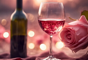 Eleganza in ogni Sorso- Vino e Rose per un'Atmosfera Romantica