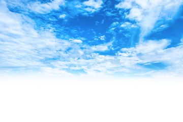 sky and clouds background for your design in png isolated on transparent background