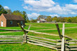 Zig-zag fences on the grounds of George Washington's Ferry Farm at Fredericksburg, Virginia