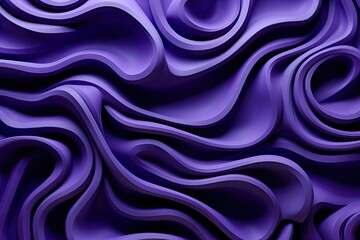 Poster - abstract purple wavy lines creating a dynamic visual effect