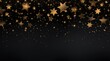 a christmas background with gold stars