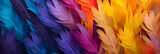 Fototapeta  - Colorful feather background material, banner