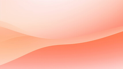 Wall Mural - Minimalist gradient backdrop featuring a blend of pastel orange and beige tones. This trendy backdrop exudes a peach fuzz color scheme with abstract, delicate waves.