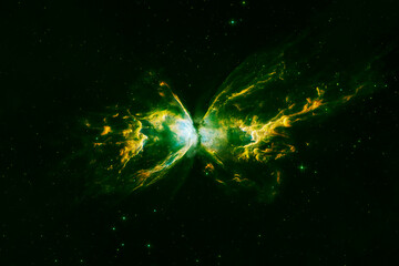 Wall Mural - a galaxy of unusual shape. elements of this image furnished by nasa