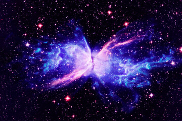Wall Mural - a galaxy of unusual shape. elements of this image furnished by nasa