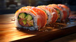Luxurious sushi  japanese cuisine
