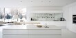 Contemporary white kitchen interior design