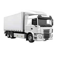 Truck cargo isolated on transparent background Generative AI	