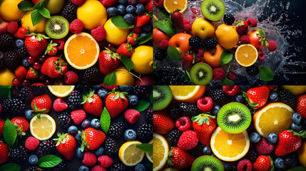 Canvas Print - fruits and vegetables