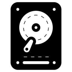 Poster - hard disk icon