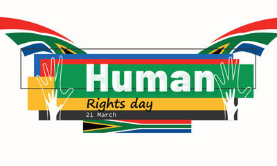 Wall Mural - South Africa Human Rights Day. background, banner, card, poster, template. Vector illustration.