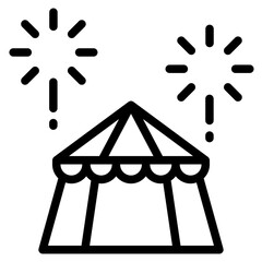 Poster - tent carnival