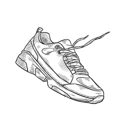 Wall Mural - sneakers handdrawn illustration