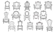 Vintage Chair Handdrawn Collection