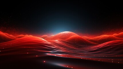 Pulsating Electric Waves in Red Data Stream Background