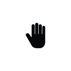 Wall Mural - hand icon, hand stop icon vector for web site computer and mobile app