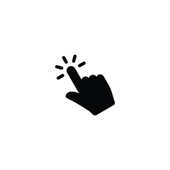 Wall Mural - hand cursor click icon vector for web site computer and mobile app