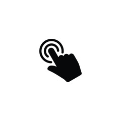 Wall Mural - hand cursor click icon vector for web site computer and mobile app