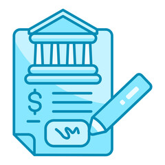 Wall Mural - Loan Application Icon