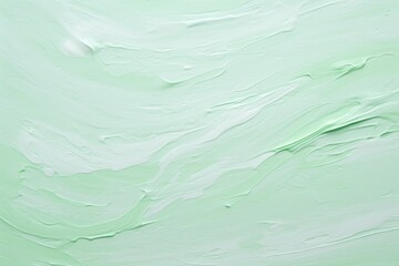 Poster - A close-up view of a painting that features vibrant green paint. This picture can be used for various creative projects