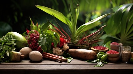 Fresh vegetables on table UHD wallpaper