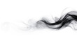 black modern design smoke, steam isolated on white or transparent png
