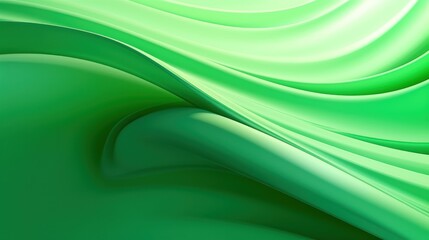 Leinwandbilder - Bright green gradient waves, abstract motion background.